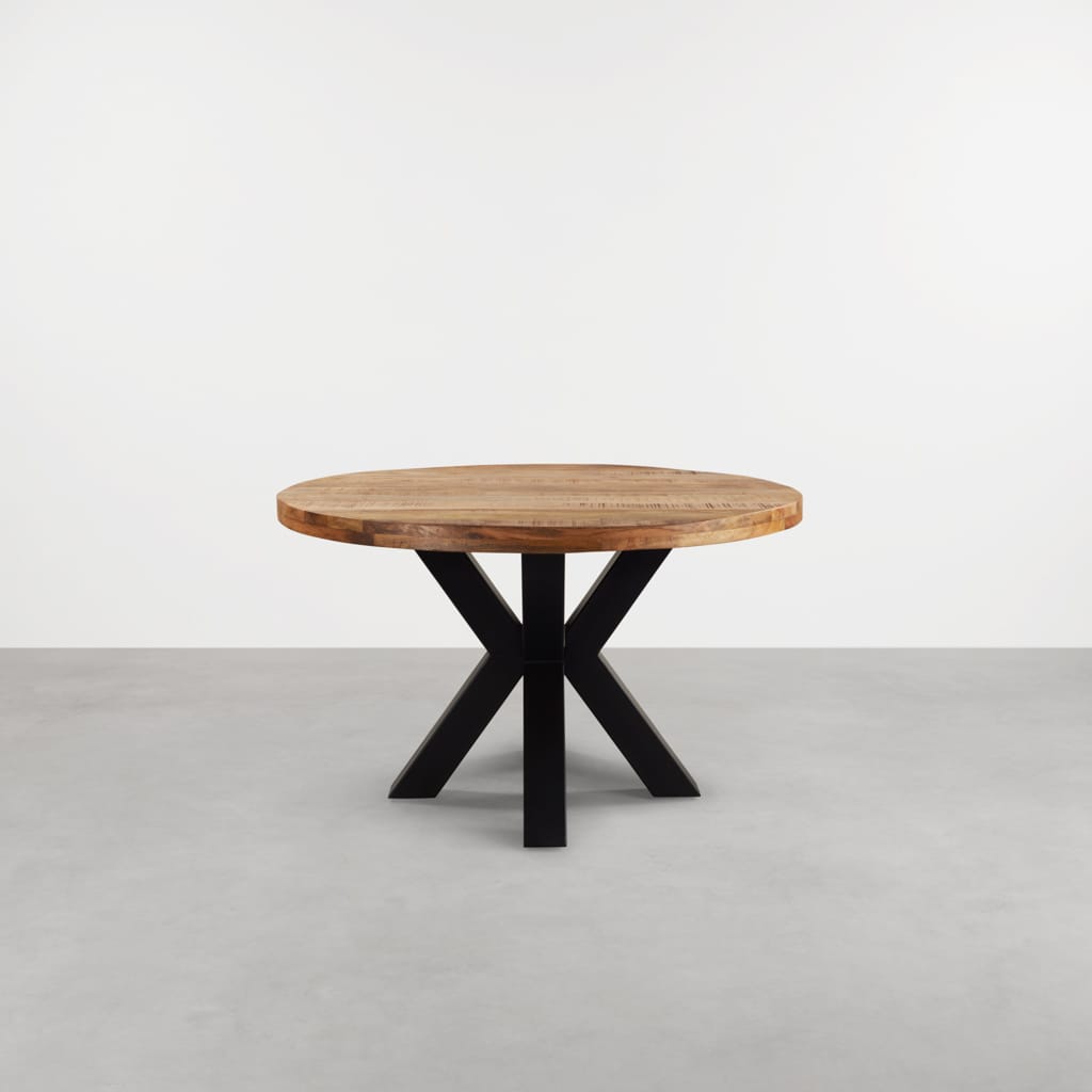 Ronde eettafel mangohout 140cm