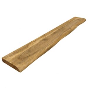 Zwevende wandplank mangohout 200 met een witte achtergrond.